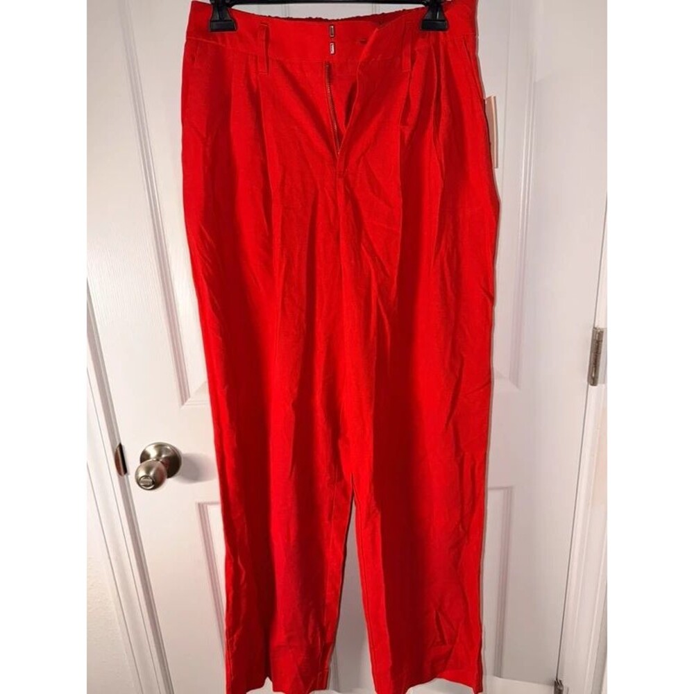 Women’s Red Trouser Pants NWT